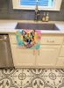 German Shepherd Hippie Dawg Kitchen Towel Dish Cloths Guest Hand Towel Decorative Bathroom Towel for Face,Tea, Dishcloth, Kitchen and Bath