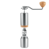 hand shaking coffee bean grinder bean bin large capacity 30g N gear grinding control coffee powder specifications sharp pure steel core 38mm taper kni