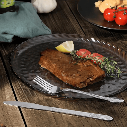 Deluxe Premium Cutlery Flatware Set For The Home - Stainless Steel Cutlery Service With 1 Dinner Fork, 1 Dinner Knife, 1 Dinner Spoon And 1 Tea S Deluxe Premium Cutlery Flatware Set For The Home - Stainless Steel Cutlery Service With 1 Dinner Fork, 1 Dinner Knife, 1 Dinner Spoon And 1 Tea S